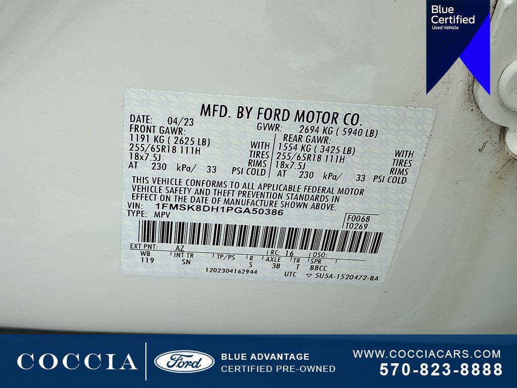 Certified 2023 Ford Explorer XLT w/ Equipment Group 202A AWD/4WD image 27
