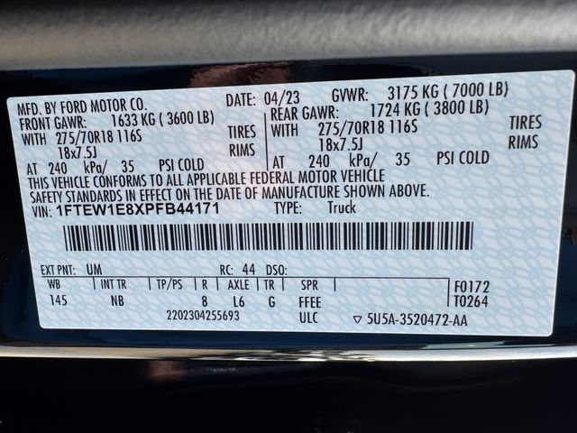 Certified 2023 Ford F150 Tremor w/ Equipment Group 402A High AWD/4WD image 32