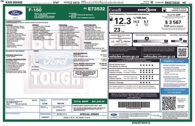 Certified 2024 Ford F150 Lariat image 14