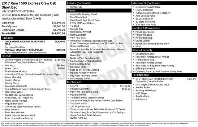 Used 2017 RAM 1500 Express AWD/4WD image 9