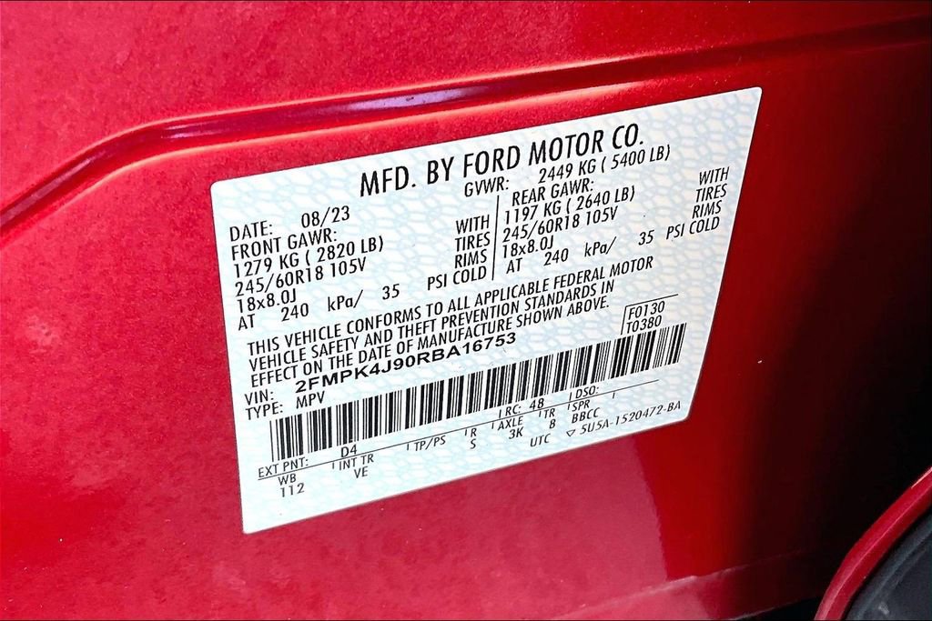 Certified 2024 Ford Edge SEL w/ Convenience Package image 31