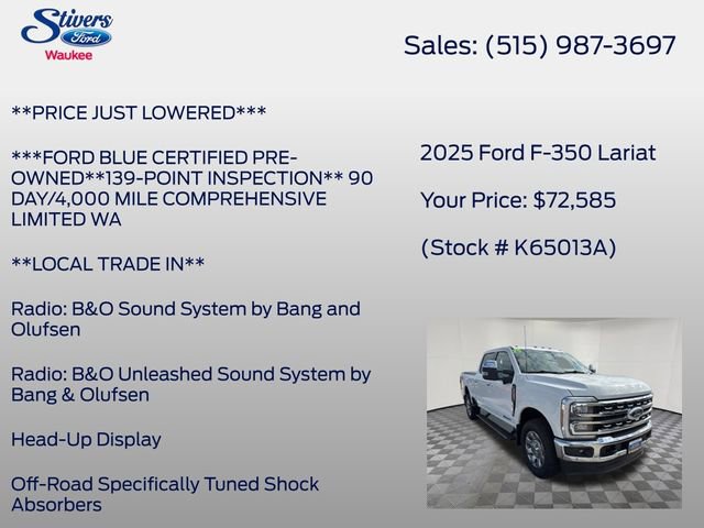 Certified 2025 Ford F350 Lariat w/ Lariat Ultimate Package AWD/4WD image 28
