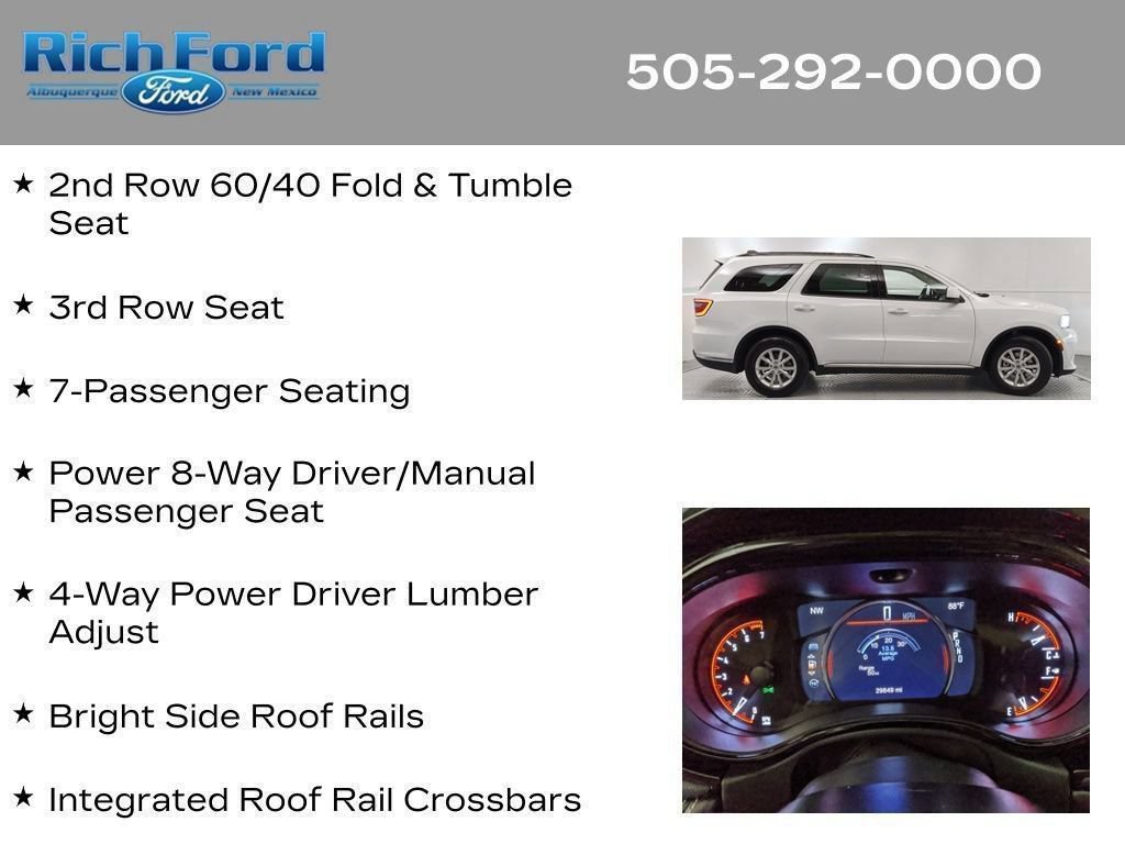 Used 2021 Dodge Durango SXT RWD image 28