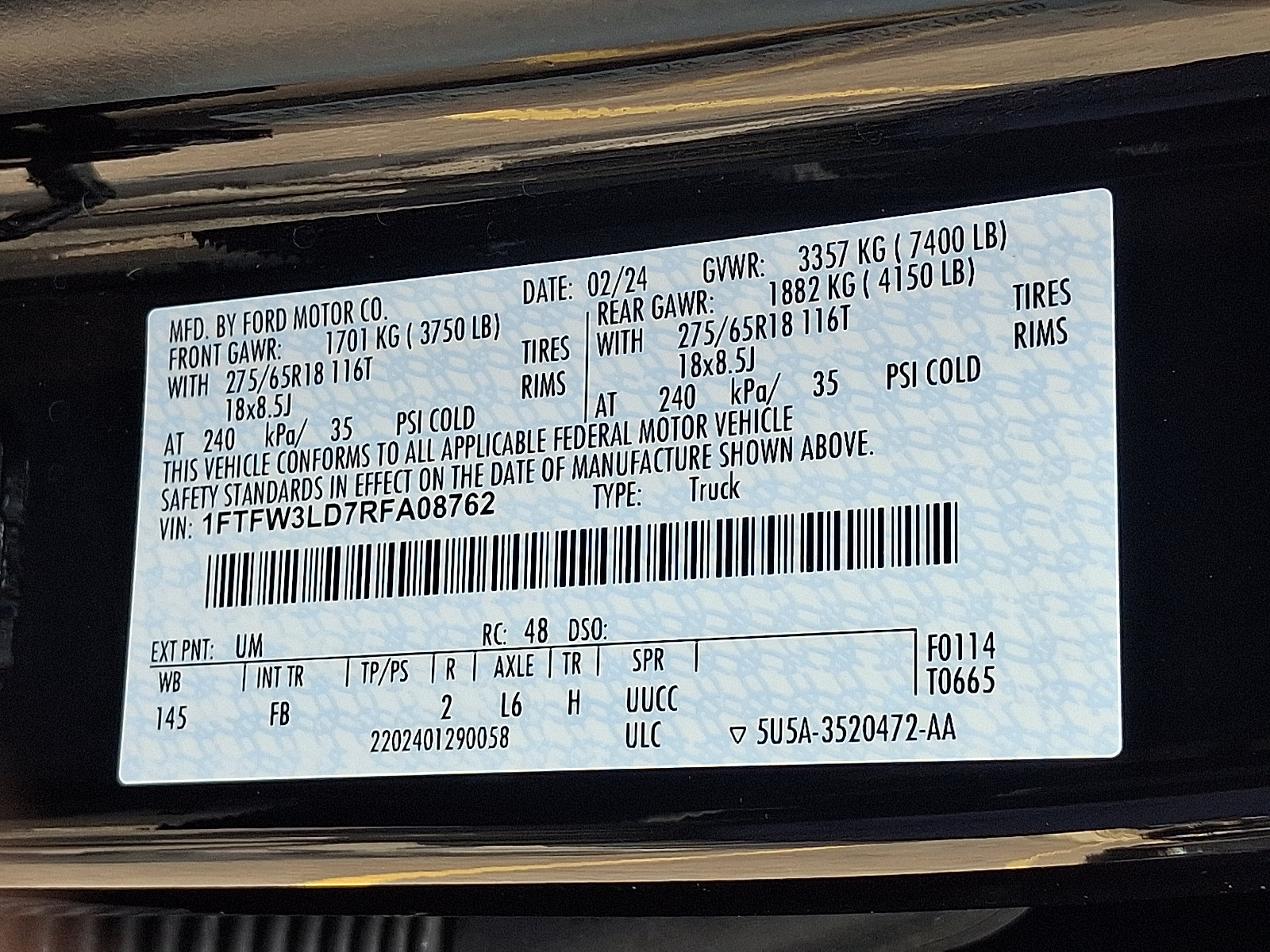 Certified 2024 Ford F150 XLT w/ Equipment Group 302A MID AWD/4WD image 26