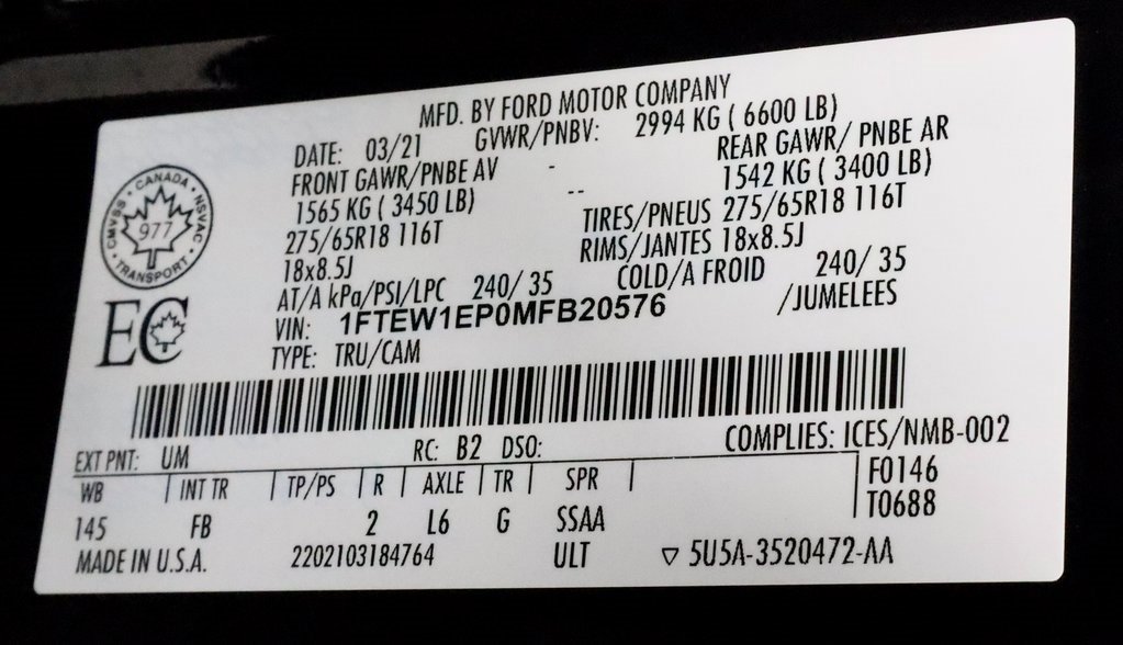 Certified 2021 Ford F150 XLT w/ Equipment Group 301A Mid image 31