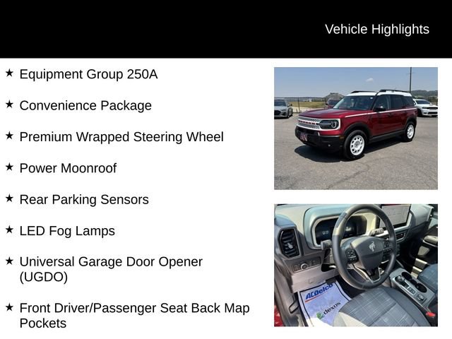 Certified 2025 Ford Bronco Sport Heritage w/ Convenience Package AWD/4WD image 8