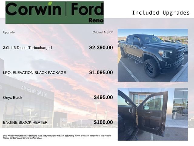 Used 2021 GMC Sierra 1500 Elevation w/ LPO, Elevation Black Package AWD/4WD image 3
