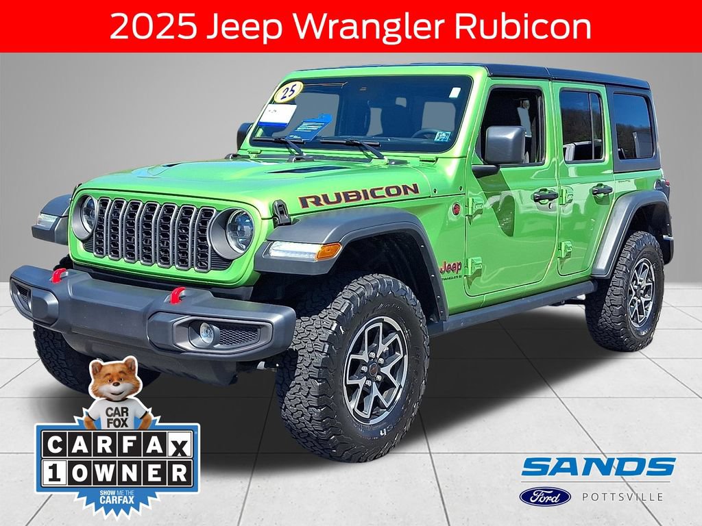 Used 2025 Jeep Wrangler Unlimited Rubicon w/ Safety Group AWD/4WD 360° Tour