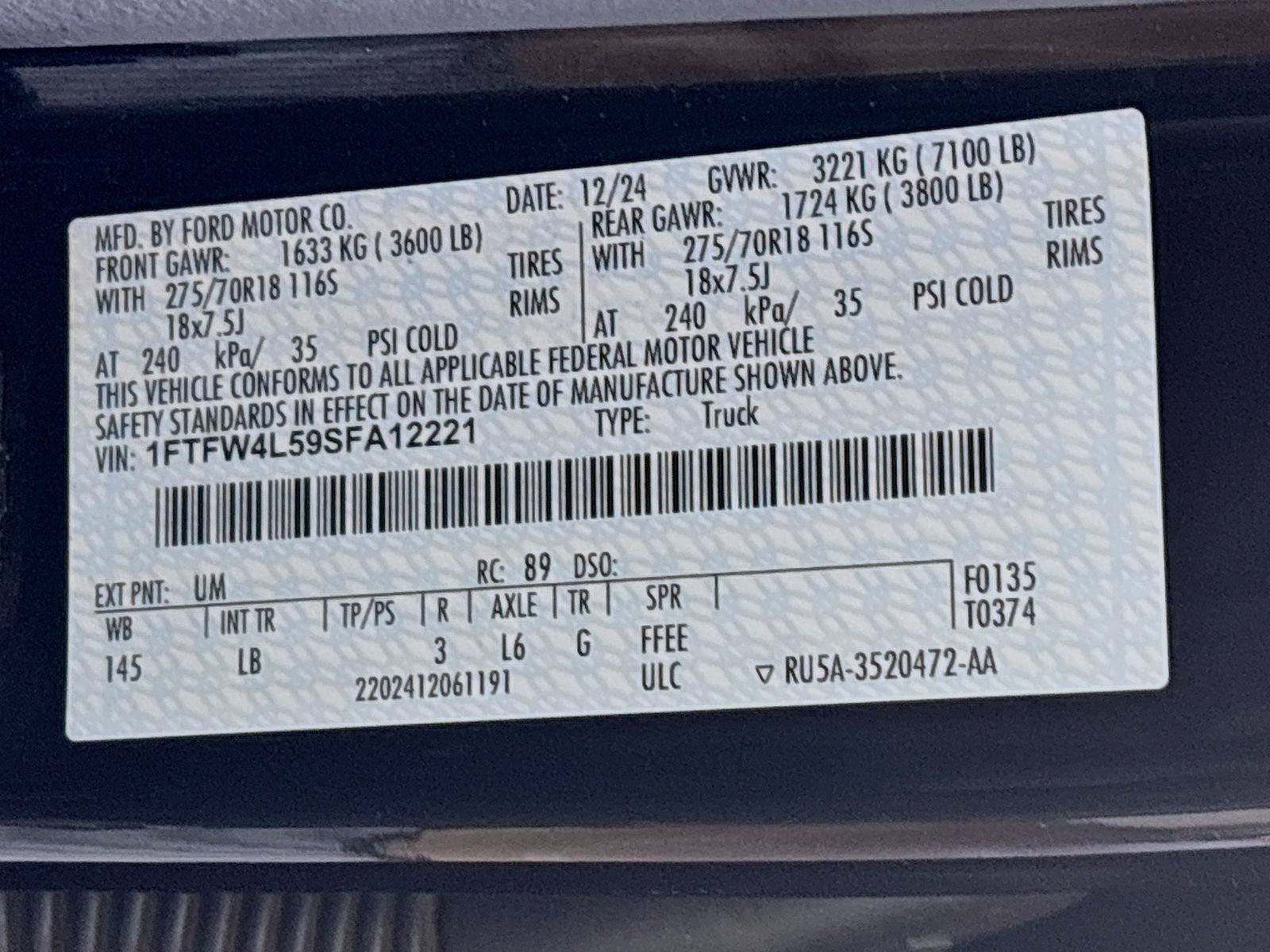 Certified 2025 Ford F150 Tremor AWD/4WD image 33