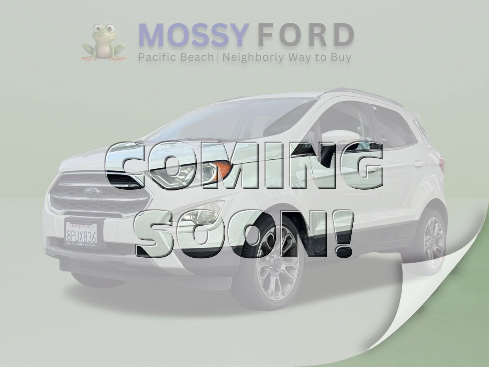 Certified 2019 Ford EcoSport Titanium w/ Interior Protection Package