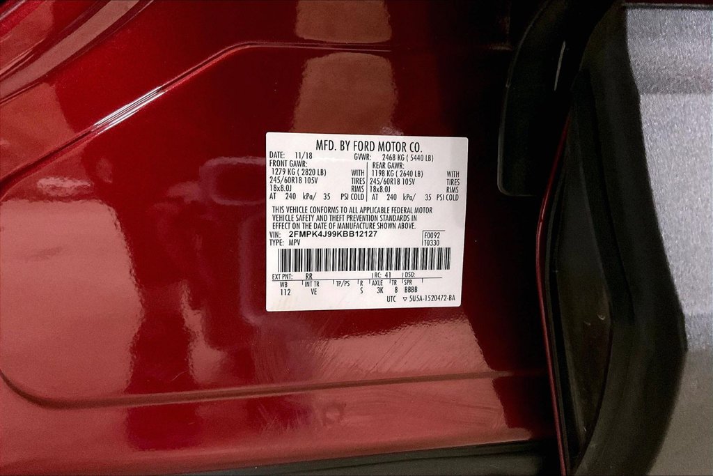 Certified 2019 Ford Edge SEL w/ Equipment Group 201A AWD/4WD image 29