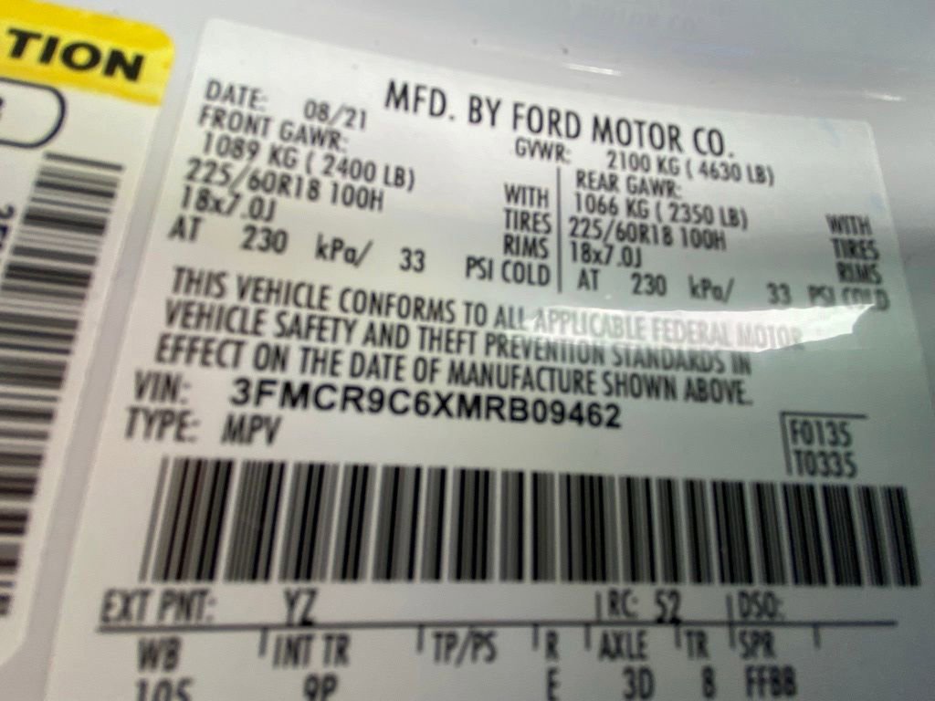 Certified 2021 Ford Bronco Sport Outer Banks AWD/4WD image 31