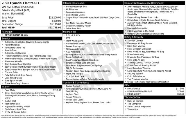 Used 2023 Hyundai Elantra SEL FWD image 4