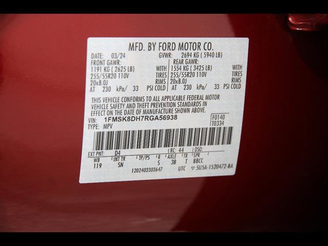 Certified 2024 Ford Explorer XLT w/ Equipment Group 202A image 24