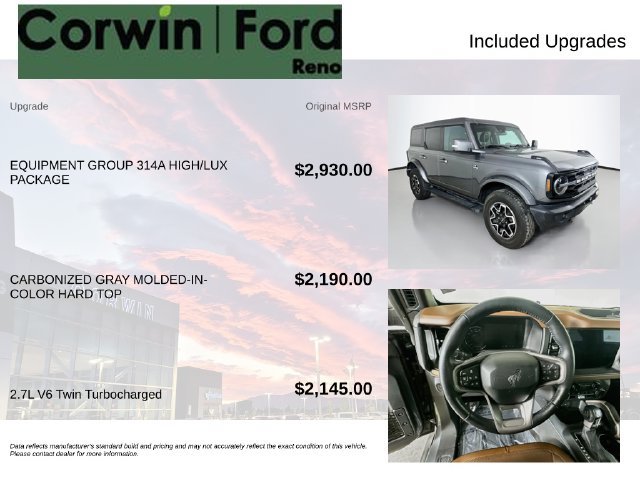 Certified 2024 Ford Bronco Outer Banks AWD/4WD image 3
