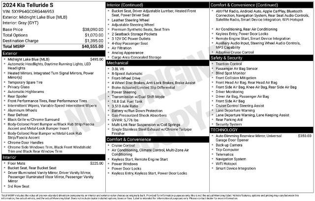 Used 2024 Kia Telluride S FWD image 5