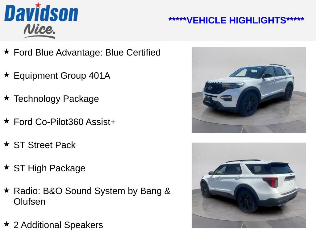 Certified 2023 Ford Explorer ST w/ Equipment Group 401A AWD/4WD image 4