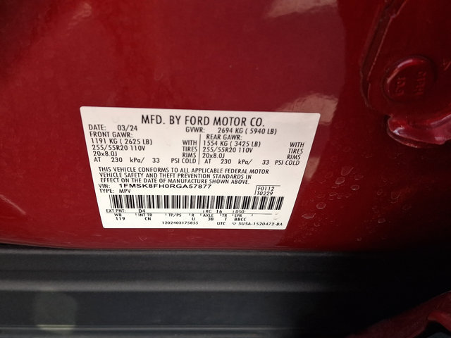 Certified 2024 Ford Explorer Limited w/ Limited Technology Package AWD/4WD image 30