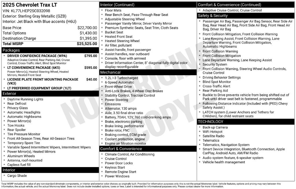 Used 2025 Chevrolet Trax LT FWD image 5