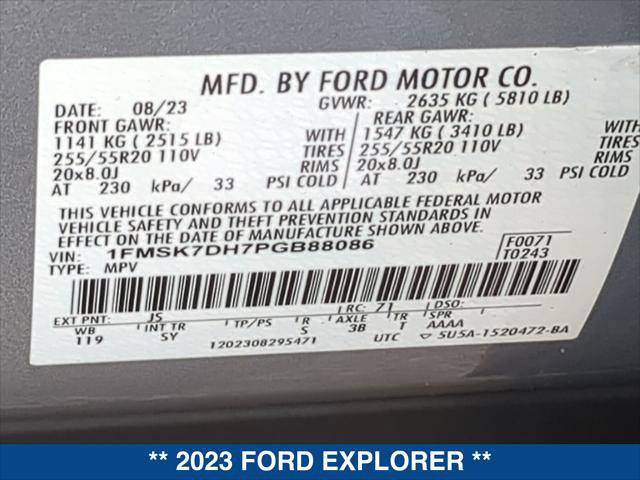 Certified 2023 Ford Explorer XLT w/ Equipment Group 202A RWD image 24