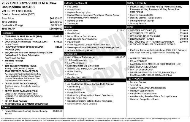 Used 2022 GMC Sierra 2500 AT4 w/ AT4 Premium Plus Package image 8