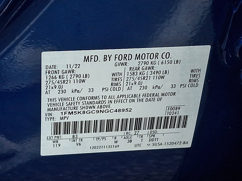 Certified 2022 Ford Explorer ST w/ ST Street Pack AWD/4WD image 29
