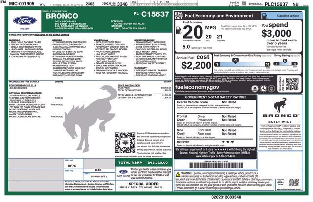 Certified 2023 Ford Bronco Big Bend image 38