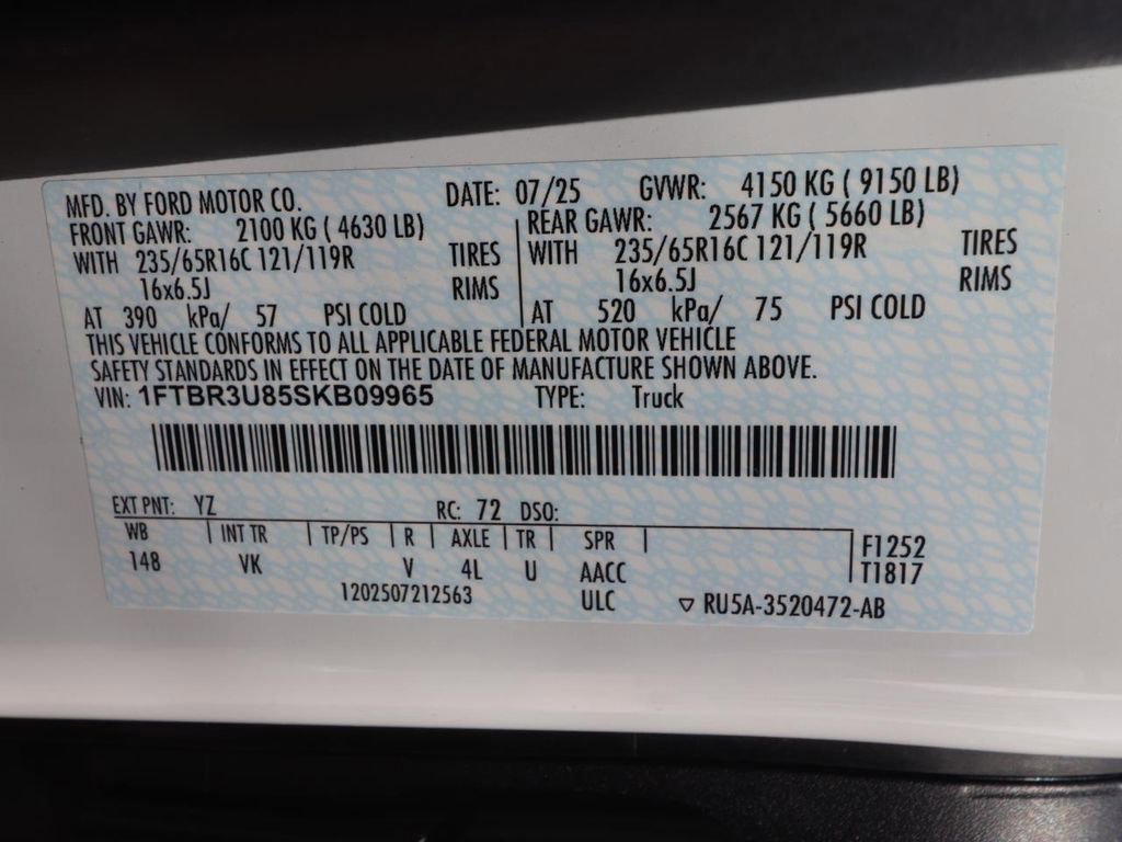 Certified 2025 Ford Transit 250 148 High Roof Extended AWD image 23