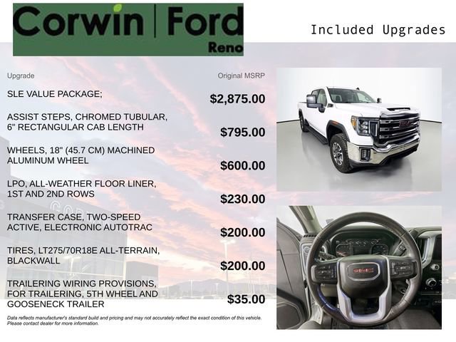 Used 2022 GMC Sierra 2500 SLE w/ SLE Value Package; image 10