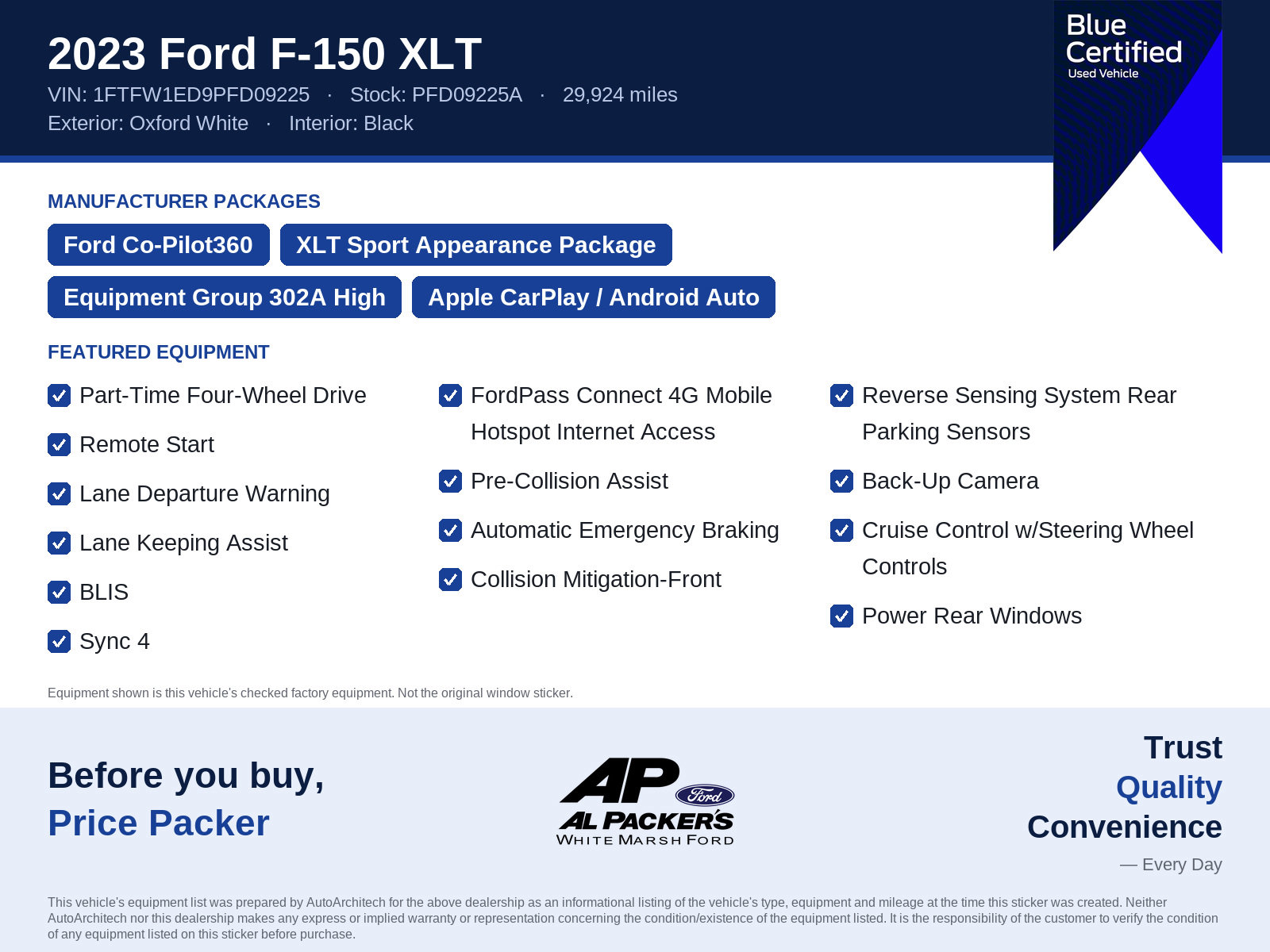 Certified 2023 Ford F150 XLT w/ Equipment Group 302A High AWD/4WD image 10