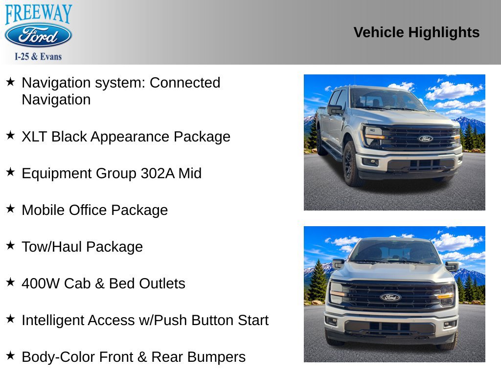 Certified 2024 Ford F150 XLT w/ Equipment Group 302A MID AWD/4WD image 4