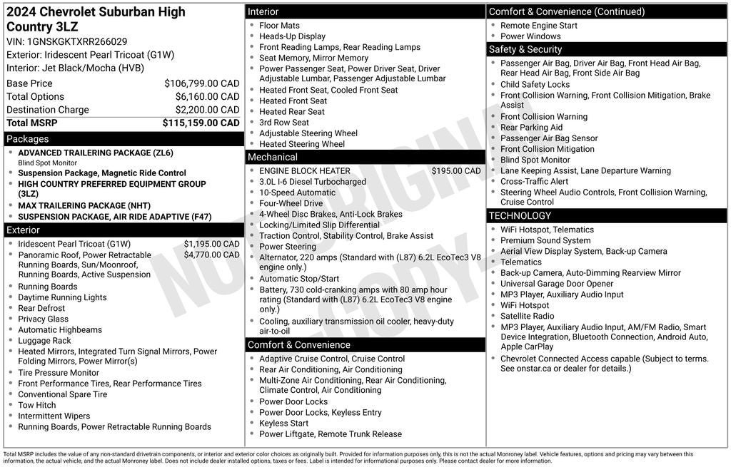 Used 2024 Chevrolet Suburban High Country AWD/4WD image 40