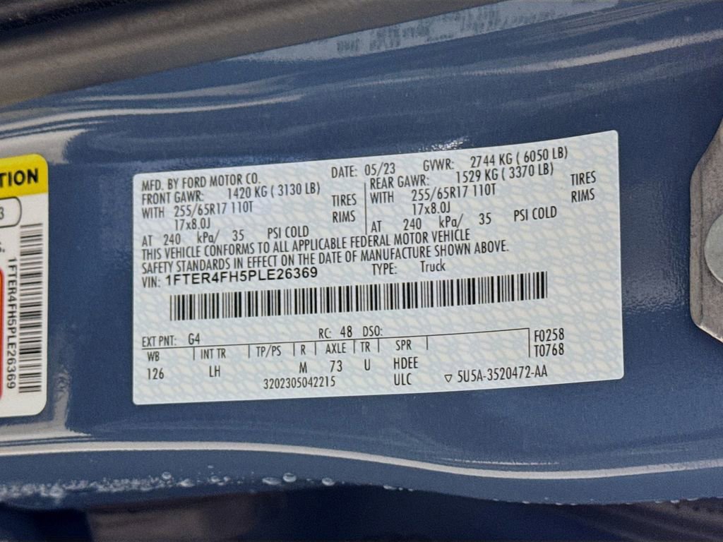 Certified 2023 Ford Ranger XLT w/ Equipment Group 302A High image 31