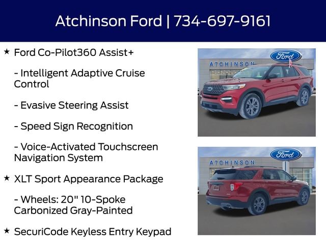 Certified 2022 Ford Explorer XLT w/ Equipment Group 202A image 16