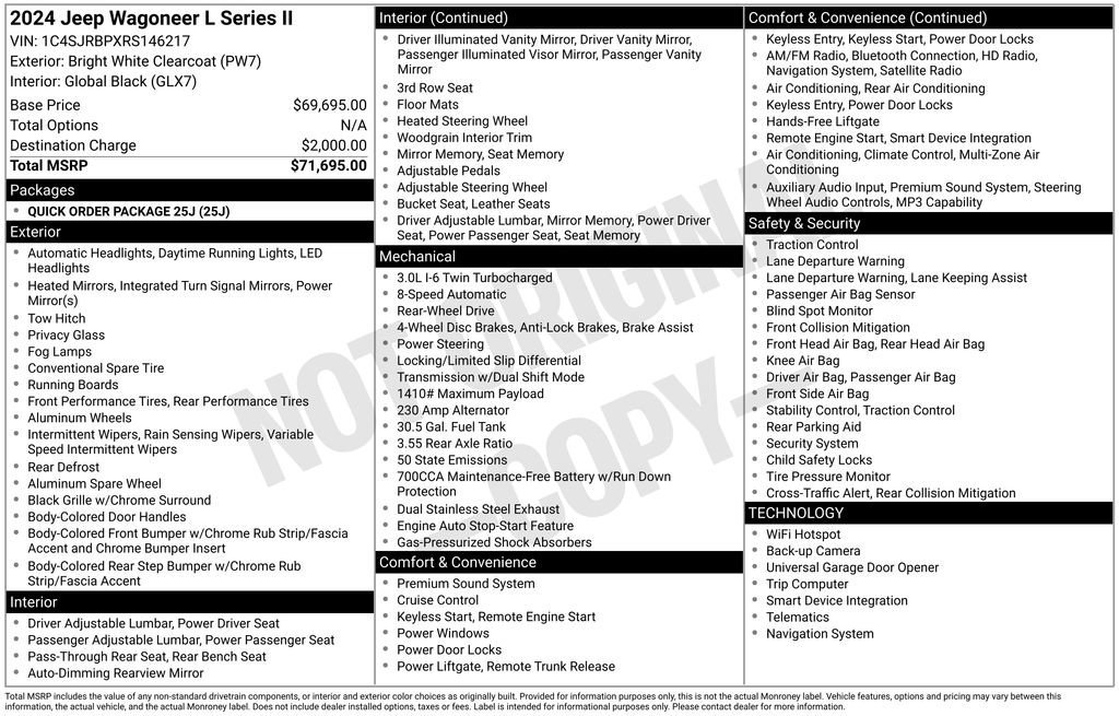 Used 2024 Jeep Wagoneer L Series II image 33