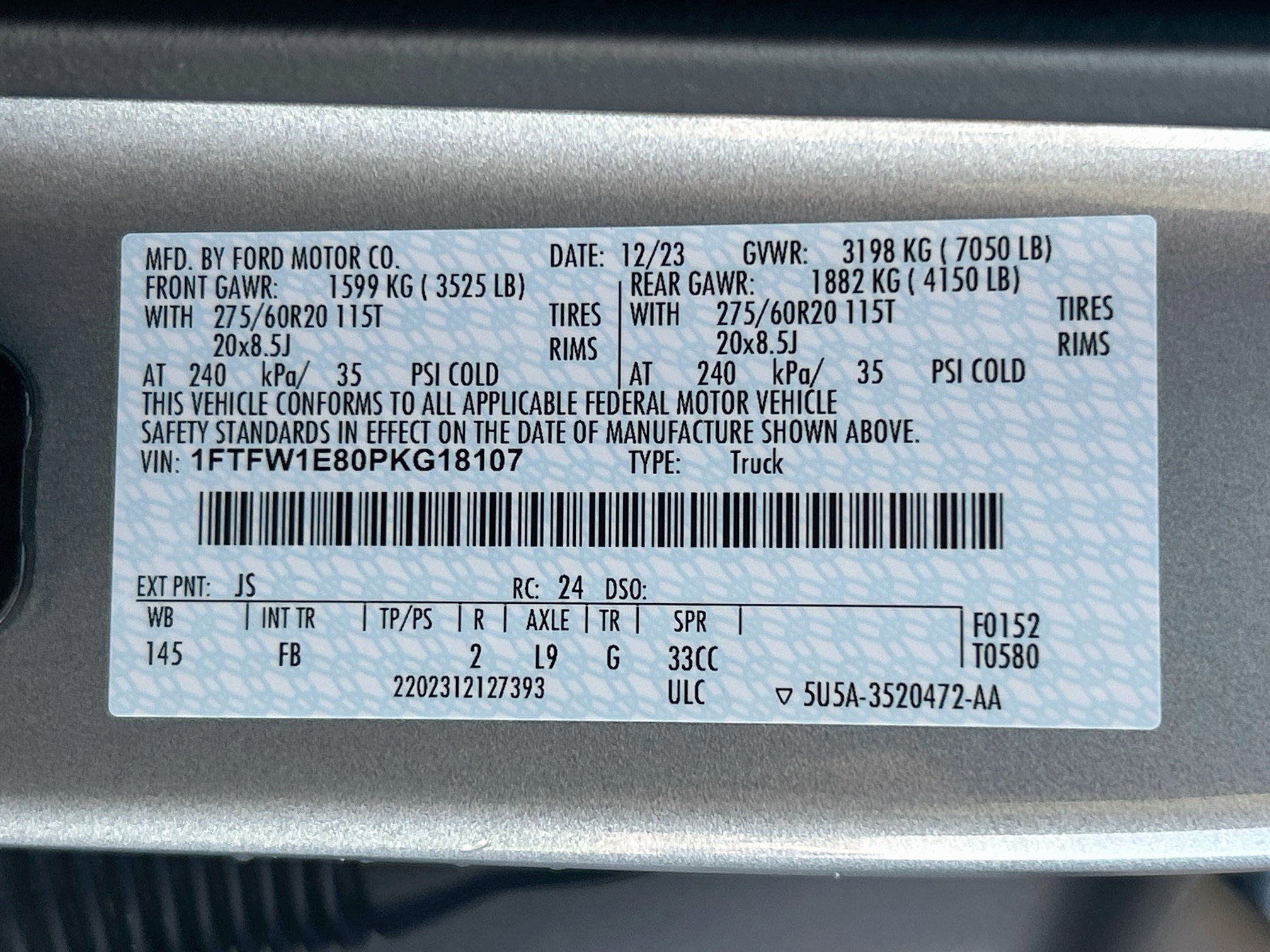 Certified 2023 Ford F150 XLT w/ Equipment Group 302A High AWD/4WD image 33