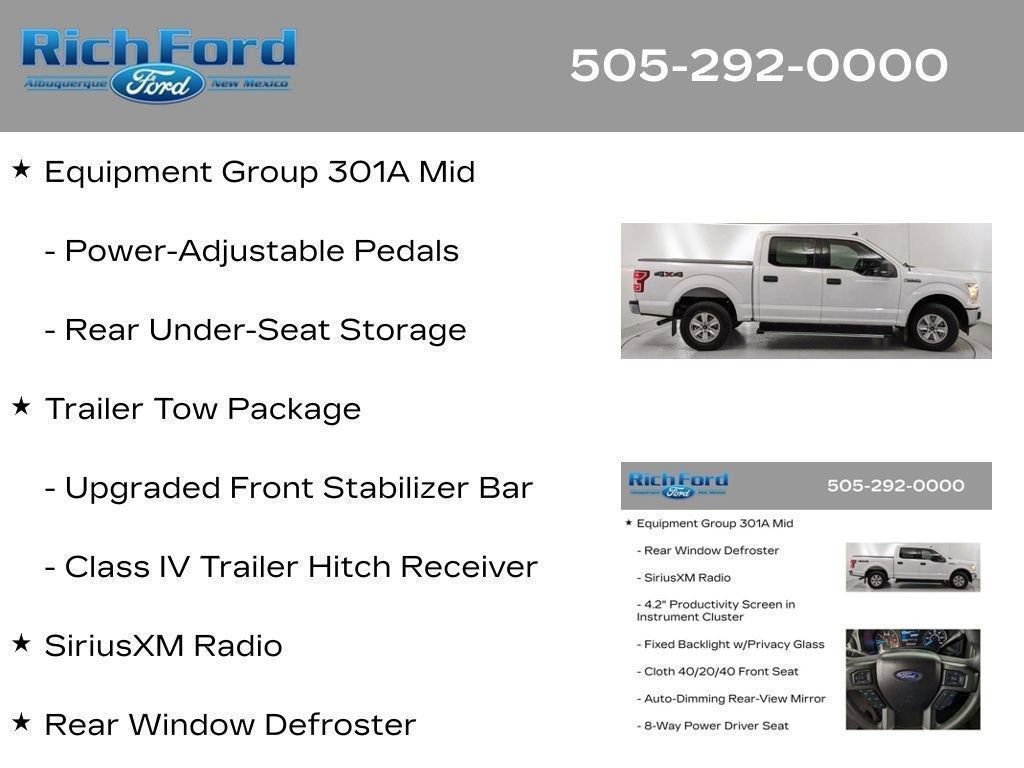 Certified 2020 Ford F150 XLT w/ Equipment Group 301A Mid AWD/4WD image 77