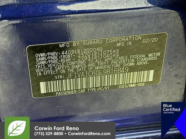 Used 2020 Subaru WRX Premium w/ Popular Package #1 AWD/4WD image 35