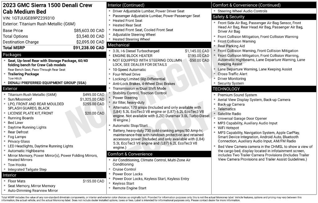 Used 2023 GMC Sierra 1500 Denali AWD/4WD image 35