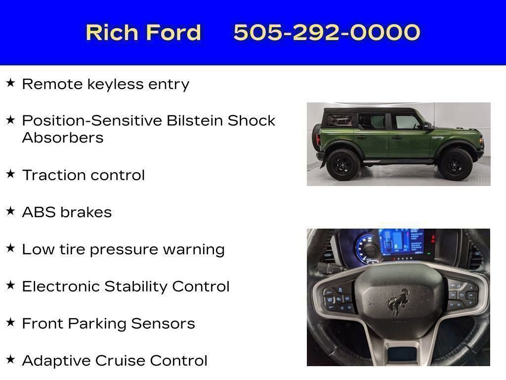 Certified 2023 Ford Bronco Wildtrak AWD/4WD image 96