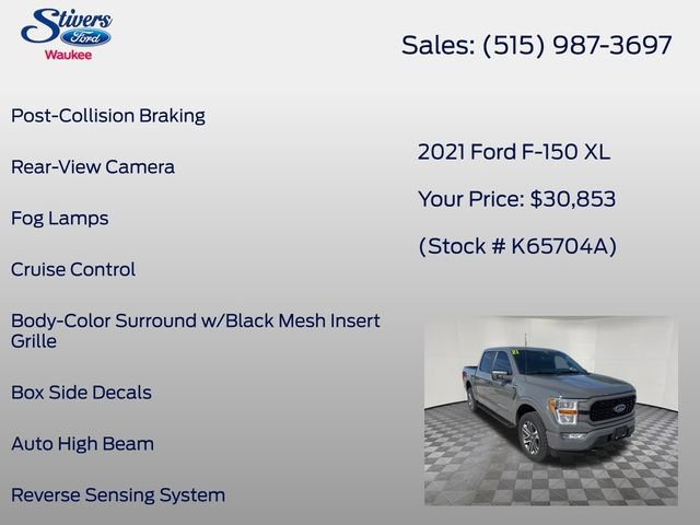 Certified 2021 Ford F150 XL w/ STX Appearance Package AWD/4WD image 34