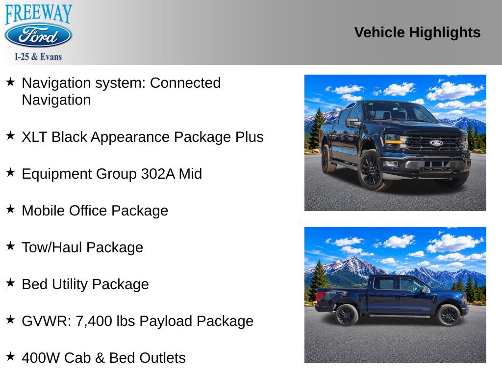 Certified 2024 Ford F150 XLT w/ Equipment Group 302A MID AWD/4WD image 4