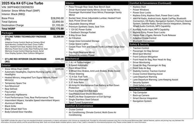 Used 2025 Kia K4 GT-Line Turbo FWD image 38