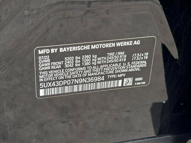 Used 2022 BMW X3 sDrive30i w/ Premium Package 2 RWD image 24