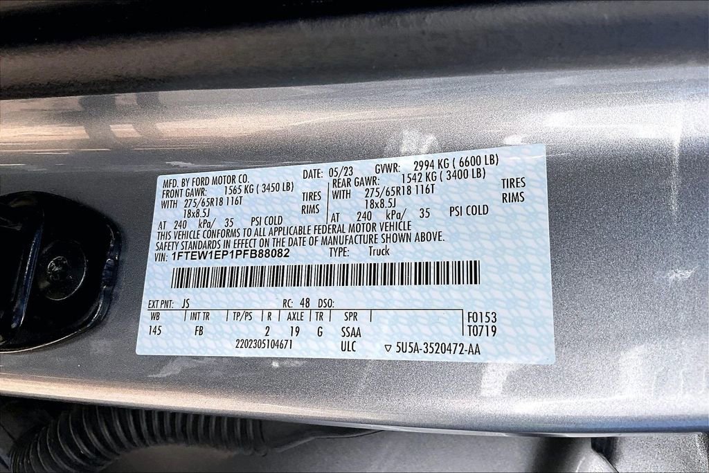 Certified 2023 Ford F150 XLT w/ Equipment Group 302A High AWD/4WD image 36
