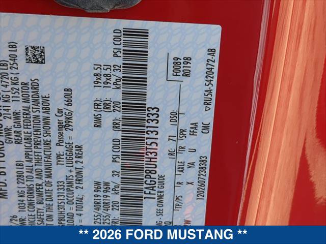 Certified 2026 Ford Mustang Convertible RWD image 22