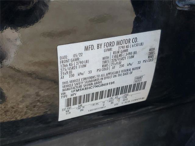 Certified 2022 Ford Explorer Platinum w/ Equipment Group 601A image 33