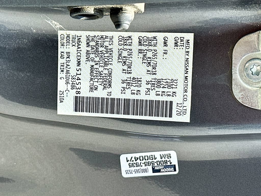 Used 2021 Nissan Titan S RWD image 27