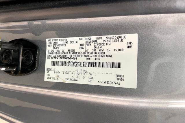 Certified 2021 Ford F150 XLT w/ Equipment Group 302A High AWD/4WD image 34