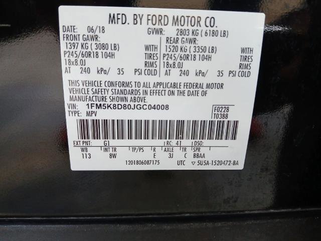 Certified 2018 Ford Explorer XLT w/ Equipment Group 201A image 20